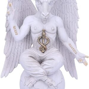 Magicun N.Giftware~Dark Lord 26cm White Baphomet Figurine