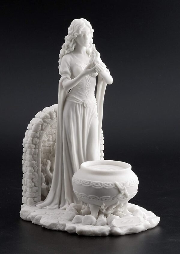 Magic  Collection~Brigid Goddess of Hearth and Home Statue Figurine Holding Sacred Flame