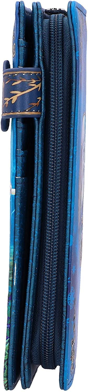 Artist Collections~ Officially Licensed Lisa Parker Fairy Whispers Embossed Purse, Blue, 18.5cm