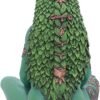 Light Collection~Small Ethereal Mother Earth Gaia Art Statue Painted Figurine, Green, 17.5cm