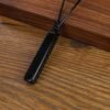 Witchcraft~COAI Leather Cord Simple Stick Bar Stone Pendant Necklace