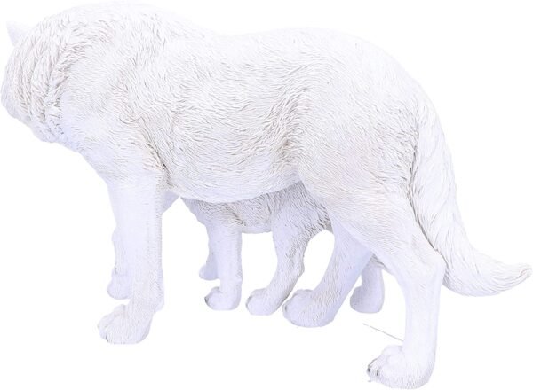 Animal Collection~ U4774P9 Winter Offspring Figurine 27.5cm, Resin, White, One Size
