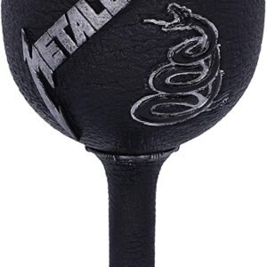 Band Merchandise~ B5222R0 Officially Licensed Metallica Black Album Goblet Wine Glass , 18cm