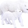Animal Collection~ U4774P9 Winter Offspring Figurine 27.5cm, Resin, White, One Size