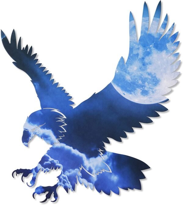 Magic  Collection~3D Metal Wall Art - Bald Eagle American Flag Wall Decor - Patriotic Country Wall Art - Handmade in the USA for Use Indoors or Outdoors