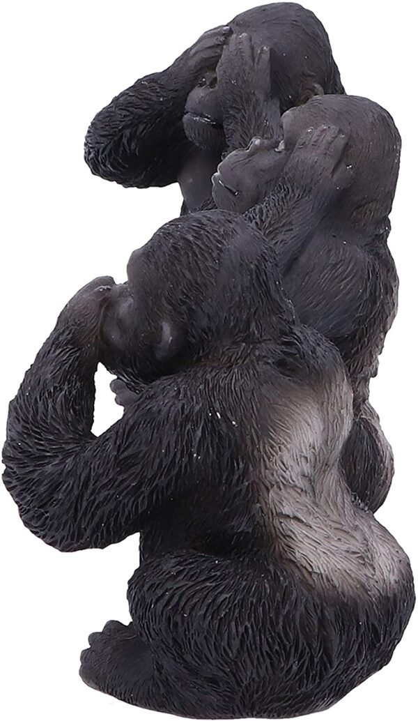 Animal Collection~ Three Wise Apes 8cm, Resin, Black