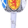 Mythology Collection~ B4697P9 Goblet of The Brave Scottish Shield Chalice 17cm, Resin w. Stainless Steel