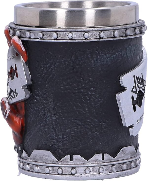 Band Merchandise~ B4896P9 Judas Priest British Steel Album Shot Glass, Black, 7.5cm
