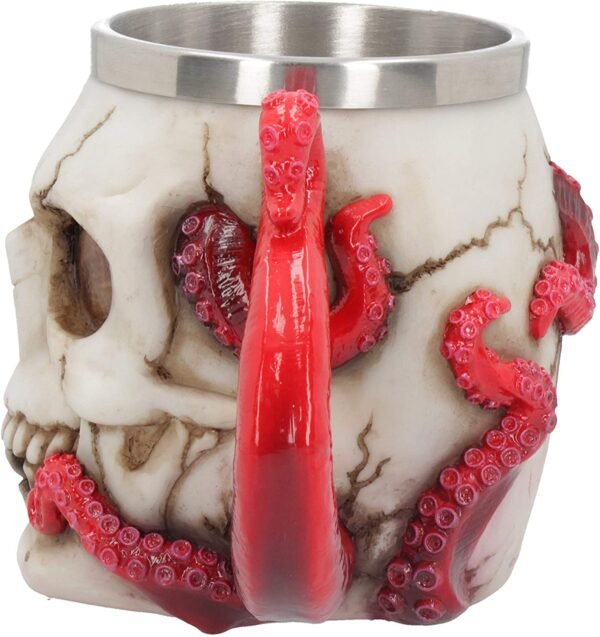 Dark Collection~B4695N9 Devoured Tankard 16cm, Resin w/stainless steel insert, Red, One Size