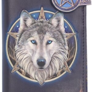 Artist Collections~ Wild One Lisa Parker Embossed Purse 19cm Blue, PU, Size