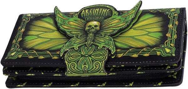 Magicun N.Giftware~Absinthe La Fee Verte Green Fairy Embossed Purse, 18.5cm