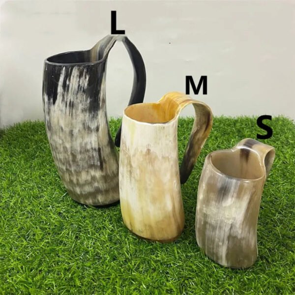 700ML Cups Handmade Ox Horn Mug Crafts Whiskey Shot Glasses Cup Mug Wine Drinking Coffee Tea Mugs Dropshipping