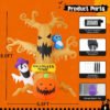 Halloween Inflatables 8 FT Halloween Inflatable Tree with Ghost Pumpkin and Owl, Halloween Dead Tree Decorations Scary Halloween Decorations with Built-In Lights for Halloween/Holiday/Party