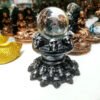 Resin Mini Skulls Ball Holder, Creative Display Base, Crystal Sphere, Stand Ornaments, Home Decor