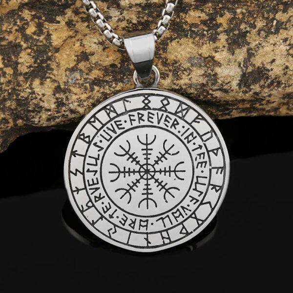 Retro Nordic Viking Celtic Knot Pendant Chain Trendy Stainless Steel Necklace Amulet