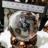 Resin Mini Skulls Ball Holder, Creative Display Base, Crystal Sphere, Stand Ornaments, Home Decor
