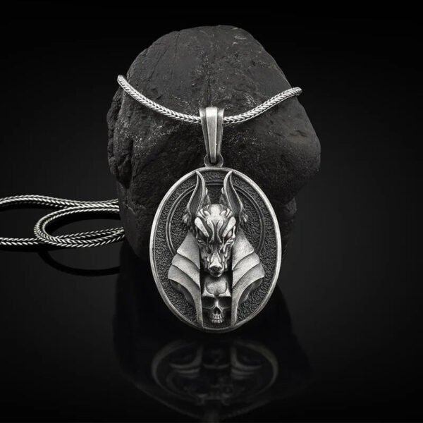Men's Retro Hip-hop Grim Reaper Anubis Skull Pendant Simple Jewelry