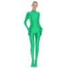 Adult Black Spandex Full Body Zentai Footed Jumpsuit Unisex Bodysuit Women Handed Unitard Skin Tight Halloween Costume