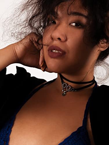 Sacina Gothic Snake Choker Necklace, Zinc Alloy Snake Pendant, Goth Choker, Goth Necklace, Goth Jewelry Gift for Women, Christmas Gift for Women
