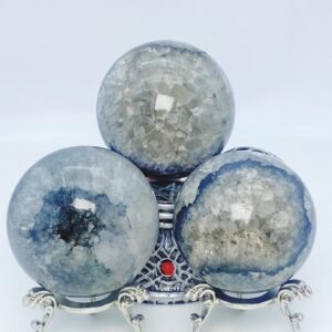 Black silk agate ball Home decoration