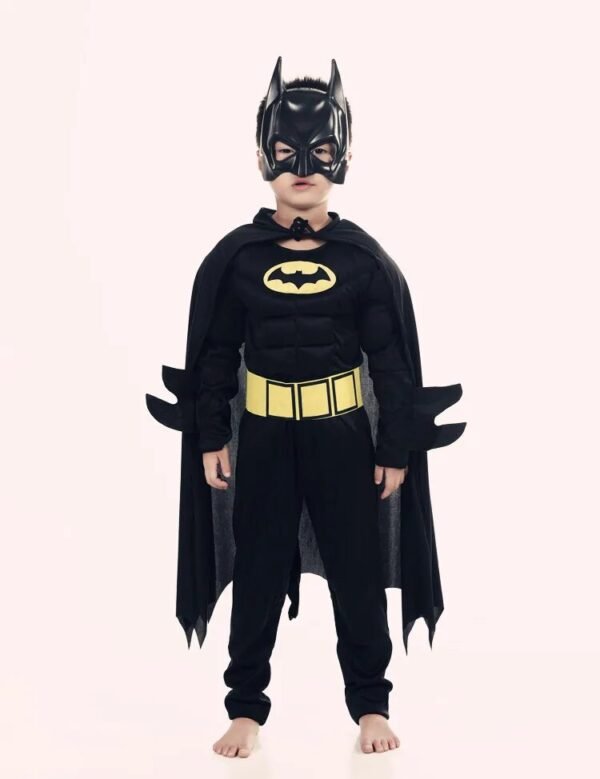 Children Boys Bat Man Costume Batboy Fancy Dress Tutu Super Kids Hero Cosplay Halloween Costume Outfits Comic Masquerade Evening