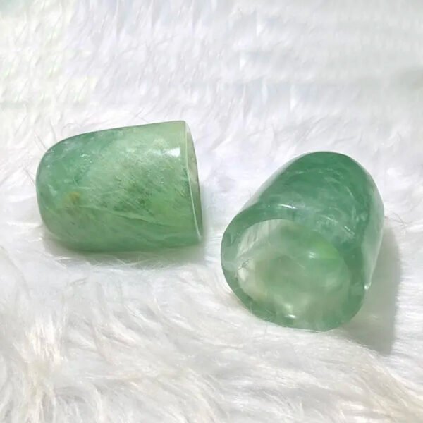 Unique Natural Crystal Tea Cup Green Fluorite Crystal Cups Carving Craft Real Stones For Healing Gift Home Decoration Fengshui