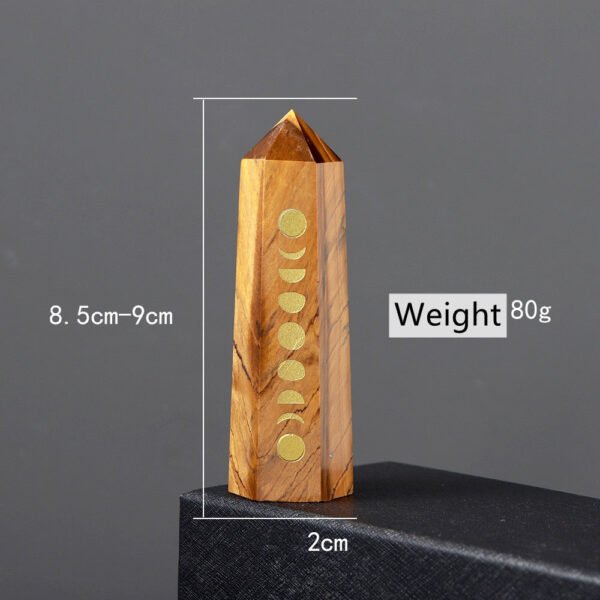 Quartz Gemstone Witch Crafts | Wand Carved Quartz Crystal | Natural Stones Witch Stone - Stones