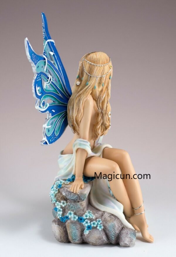 Fairy Collection~Jewelled Fairy Sapphire Figurine Statue 7.25" High Limited Edition New In Box!
