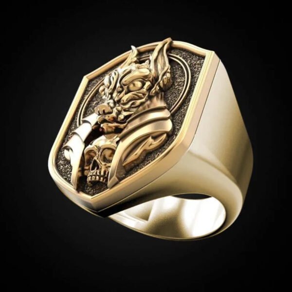 Anubis Egyptian Ring