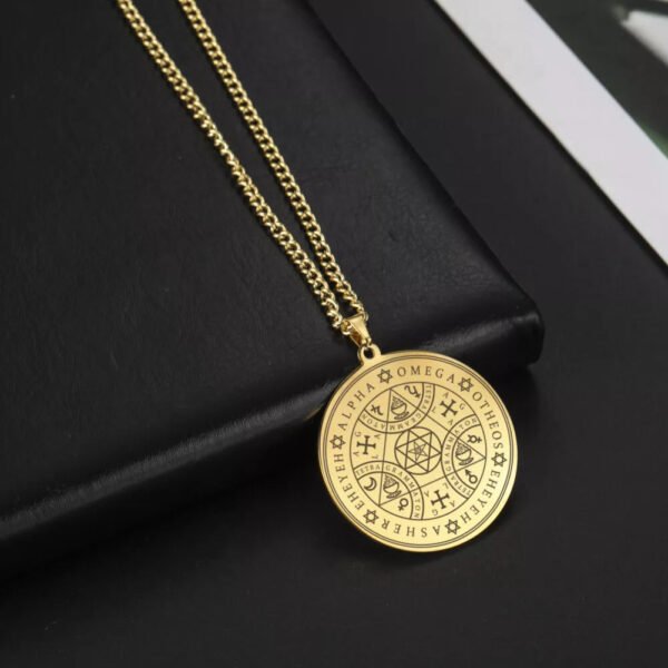 Wicca Tetragrammaton Pagan Pentagram Star of David Pendant Supernatural necklace