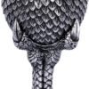 Fantasy Collection~ U4708P9 Grey Scale Dragon Claw Goblet 16.7cm, Resin w. Stainless Steel