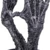 Dark Collection~Gothic Mummified Love Heart Hands Jewellery Dish Holder, Silver, 22cm
