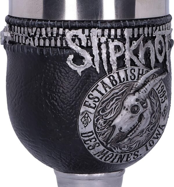 Band Merchandise~ Officially Licensed Slipknot Flaming Goat Horn Goblet, Black, 19.5cm
