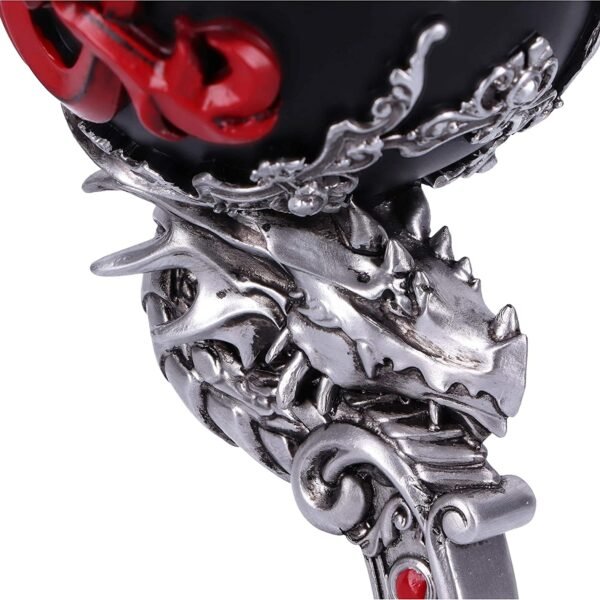 Gaming collectables~ Dungeons & Dragons Fantasy Role Play Die D20 Goblet, Black, 19.5cm