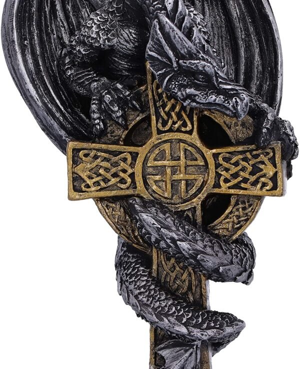 Magicun N.Giftware~Claus Festive Hanging Dragon Ornament, 11cm, Gold