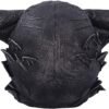 Artist Collections~ Spiral Dark Gothic Bat Skull Figurine Ornament, Black, 19cm