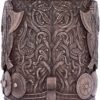 Mythology Collection~ B4810P9 Bronze Drakkar Viking Tankard 15cm, Resin w. Stainless Steel