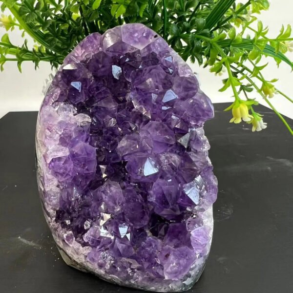 Natural Raw Amethyst Geode Purple Crystal Quartz Cluster Dream Energy Healing