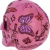 Dark Collection~Pink Traditional Tribal Tattoo Fund Skull Money Box, 15cm