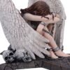 Artist Collections~ Spiral Gothic Enslaved Angel in Chains Figurine, Silver, 24.4cm