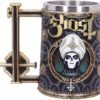 Band Merchandise~ B4857P9 Licensed Ghost Papa Emeritus III Meliora Gold Tankard, Resin w. Stainless Steel