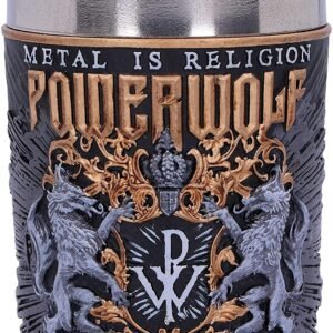 Band Merchandise~ Officially Licensed Powerwolf Metal is Religion Rock Band Shot Glass, Black, 8.5cm
