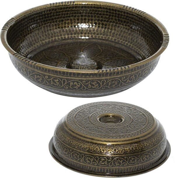 Witchcraft~Turkish Authentic Copper Bath Bowl & Hammam Bowl (440gr (15.50 oz) Made of Zinc (Copper)
