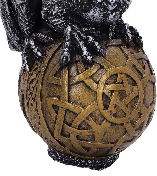 Fantasy Collection~ Balthazar Festive Hanging Dragon Ornament, Gold, 10.16cm