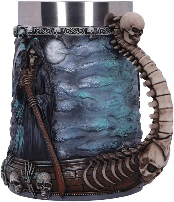Dark Collection~River Styx Grim Reaper Tankard, Blue, 17.5cm