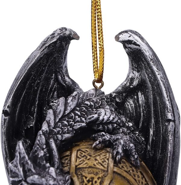 Magicun N.Giftware~Elden Festive Hanging Dragon Ornament, 8cm, Gold
