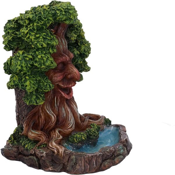 Light Collection~Elder Ember Tree Spirit Green Man Backflow Incense Burner, 8cm
