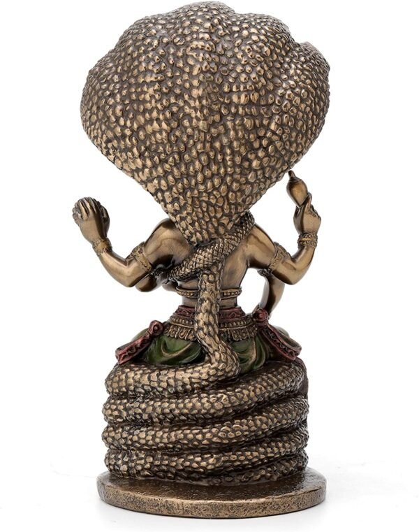 Magic  Collection~Shesha Vishnu Sheshanaga Statue Sculpture 7.2" Tall