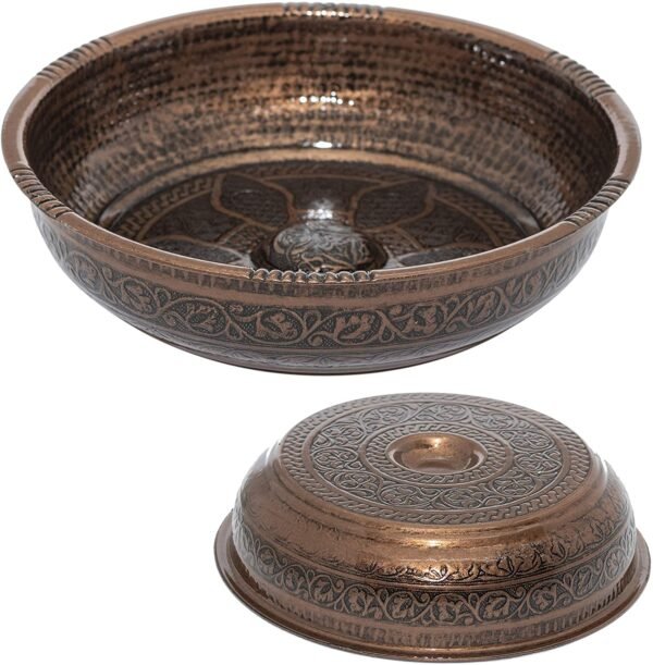 Witchcraft~Turkish Authentic Copper Bath Bowl & Hammam Bowl (440gr (15.50 oz) Made of Zinc (Copper)