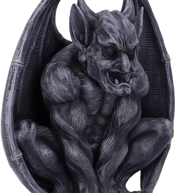 Dark Collection~Adalward Dark Black Grotesque Gargoyle Figurine, 26cm